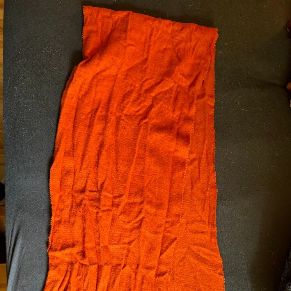 Bright Orange Cotton Scarf